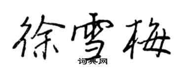 王正良徐雪梅行書個性簽名怎么寫