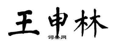 翁闓運王申林楷書個性簽名怎么寫