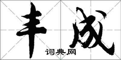 胡問遂豐成行書怎么寫