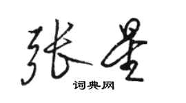 駱恆光張星行書個性簽名怎么寫