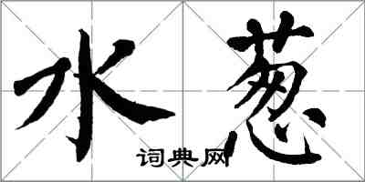 翁闓運水蔥楷書怎么寫