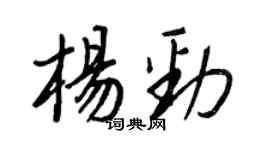 王正良楊勁行書個性簽名怎么寫