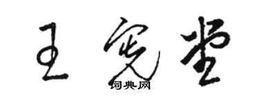 駱恆光王憲堂草書個性簽名怎么寫