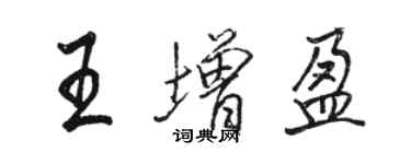 駱恆光王增盈行書個性簽名怎么寫