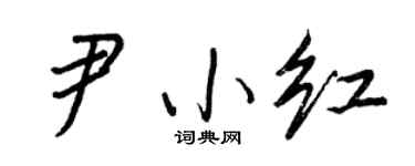 王正良尹小紅行書個性簽名怎么寫