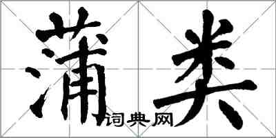 翁闓運蒲類楷書怎么寫