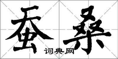 翁闓運蠶桑楷書怎么寫