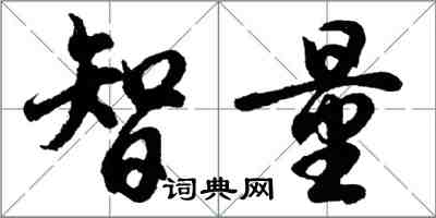 胡問遂智量行書怎么寫