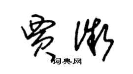 朱錫榮賈微草書個性簽名怎么寫