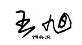 朱錫榮王旭草書個性簽名怎么寫