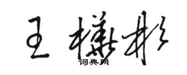 駱恆光王樺彬草書個性簽名怎么寫