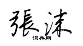 王正良張沫行書個性簽名怎么寫