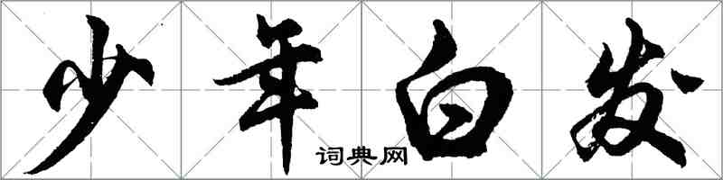 胡問遂少年白髮行書怎么寫