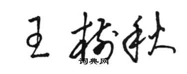 駱恆光王樹秋草書個性簽名怎么寫