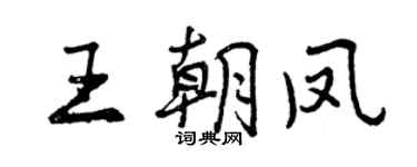曾慶福王朝鳳行書個性簽名怎么寫