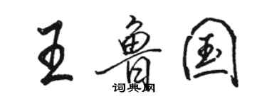 駱恆光王魯國行書個性簽名怎么寫