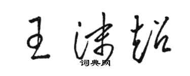 駱恆光王沫超草書個性簽名怎么寫