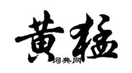 胡問遂黃猛行書個性簽名怎么寫
