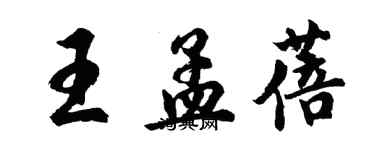 胡問遂王孟蓓行書個性簽名怎么寫