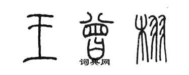陳墨王曾栩篆書個性簽名怎么寫