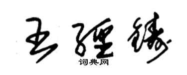 朱錫榮王經鑄草書個性簽名怎么寫