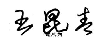 朱錫榮王昆青草書個性簽名怎么寫