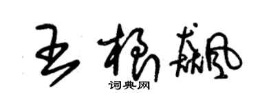 朱錫榮王根飈草書個性簽名怎么寫