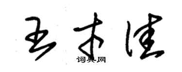 朱錫榮王才佳草書個性簽名怎么寫