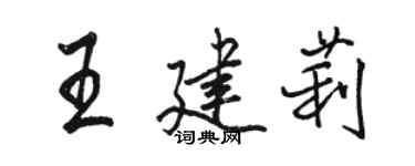 駱恆光王建莉行書個性簽名怎么寫