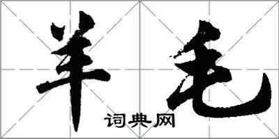 胡問遂羊毛行書怎么寫