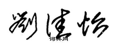 朱錫榮劉佳怡草書個性簽名怎么寫