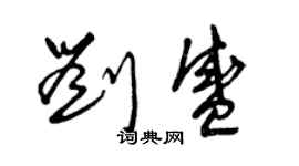 曾慶福劉盛草書個性簽名怎么寫