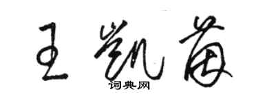 駱恆光王凱茵草書個性簽名怎么寫