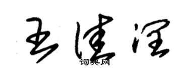 朱錫榮王佳潤草書個性簽名怎么寫