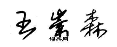 朱錫榮王崇森草書個性簽名怎么寫