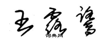 朱錫榮王露鷺草書個性簽名怎么寫