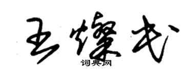 朱錫榮王燦民草書個性簽名怎么寫