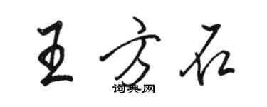 駱恆光王方石行書個性簽名怎么寫