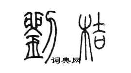 陳墨劉桔篆書個性簽名怎么寫