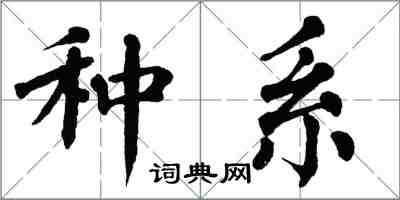 翁闓運種系楷書怎么寫