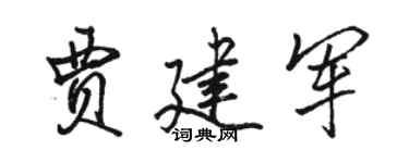 駱恆光賈建軍行書個性簽名怎么寫