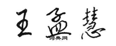 駱恆光王孟慧行書個性簽名怎么寫