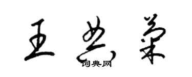 梁錦英王典菊草書個性簽名怎么寫