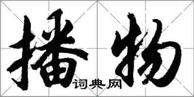 胡問遂播物行書怎么寫