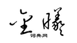 梁錦英金曦草書個性簽名怎么寫