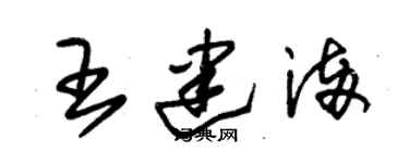 朱錫榮王建滿草書個性簽名怎么寫