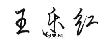 駱恆光王樂紅行書個性簽名怎么寫