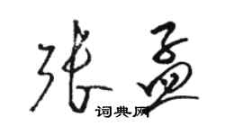 駱恆光張孟草書個性簽名怎么寫