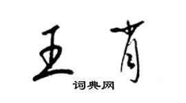 梁錦英王肖草書個性簽名怎么寫