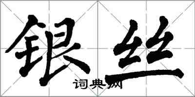 翁闓運銀絲楷書怎么寫